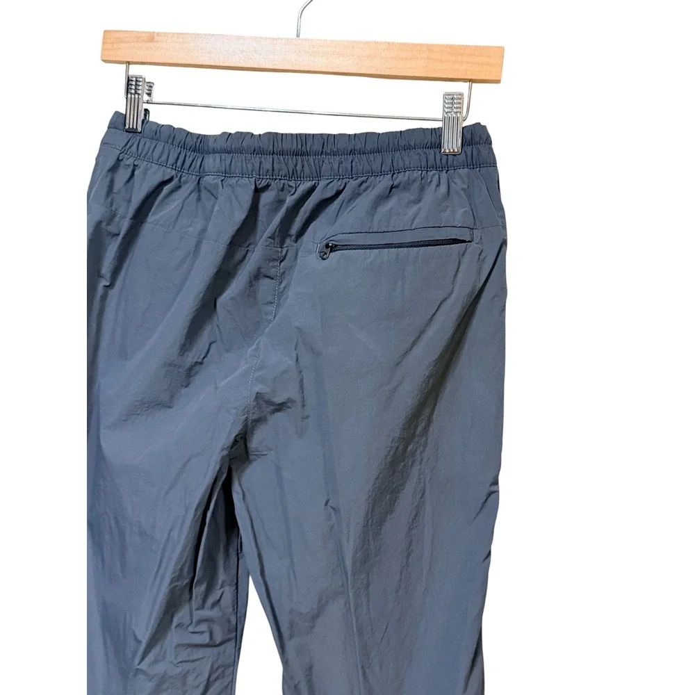 Banana Republic Mens Slim Fit Grey Nylon Blend‎ Ripstop Jogger Pants Small